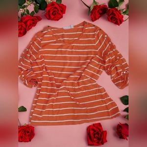 Susan Grover 1X stripe top women plus